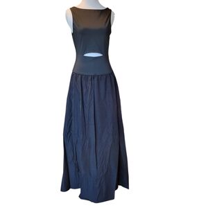Cupshe Black Peekaboo Cutout Sleeveless Maxi Dress